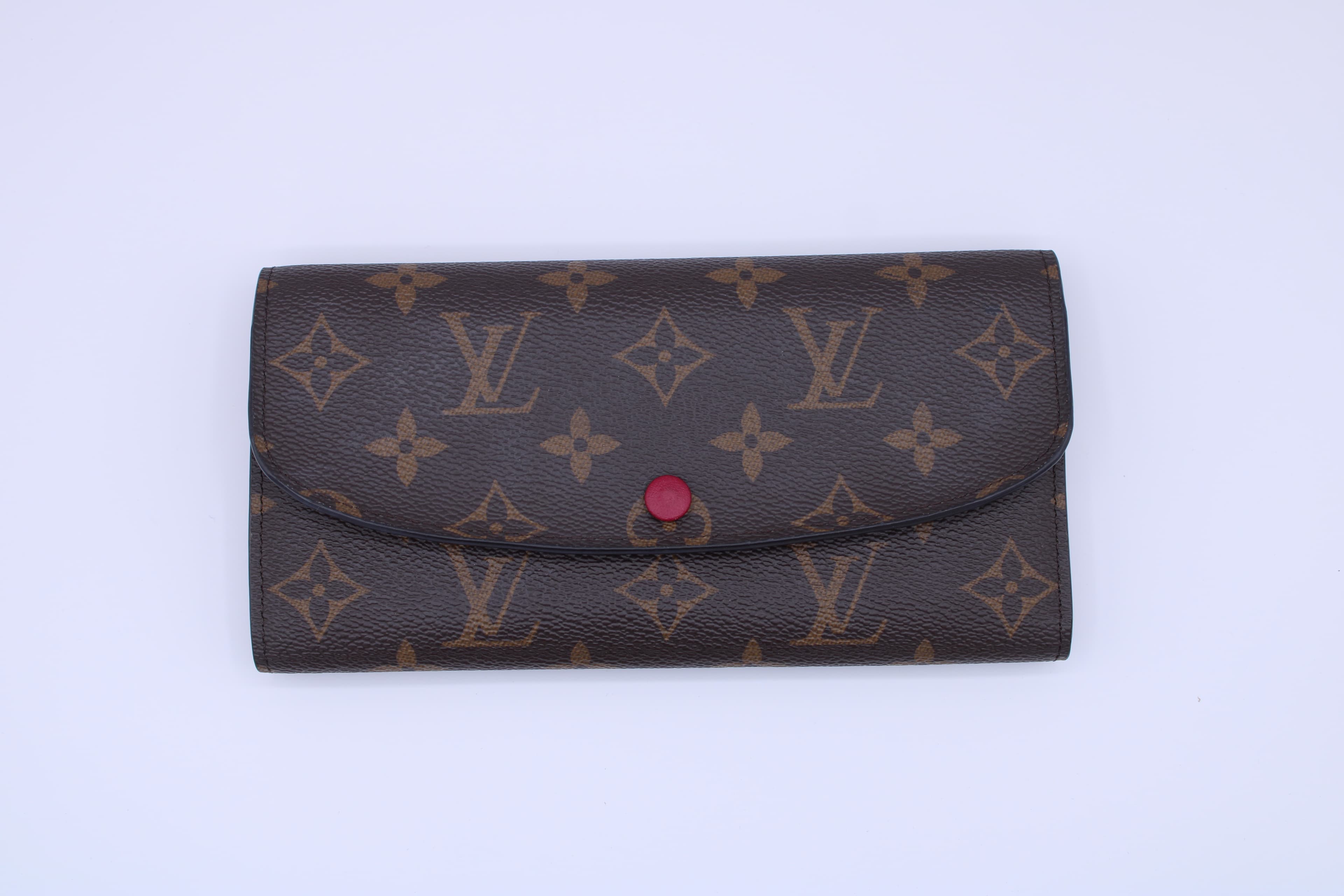 Louis Vuitton Émilie Wallet – Monogram / Fuchsia