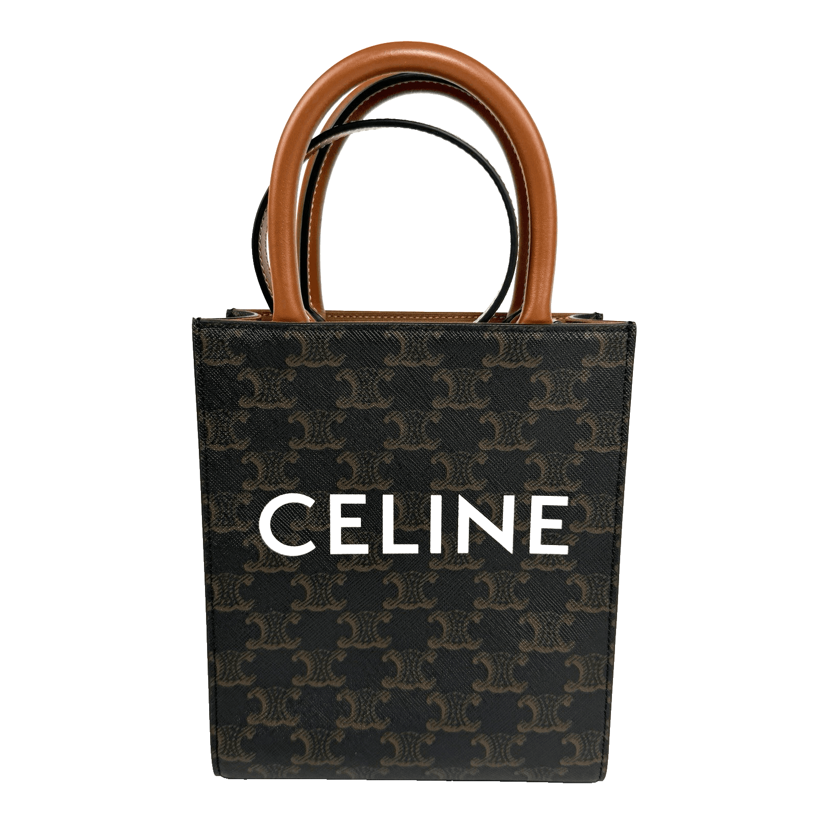 Celine Celine Mini Vertical Cabas Tote Triomphe Canvas
