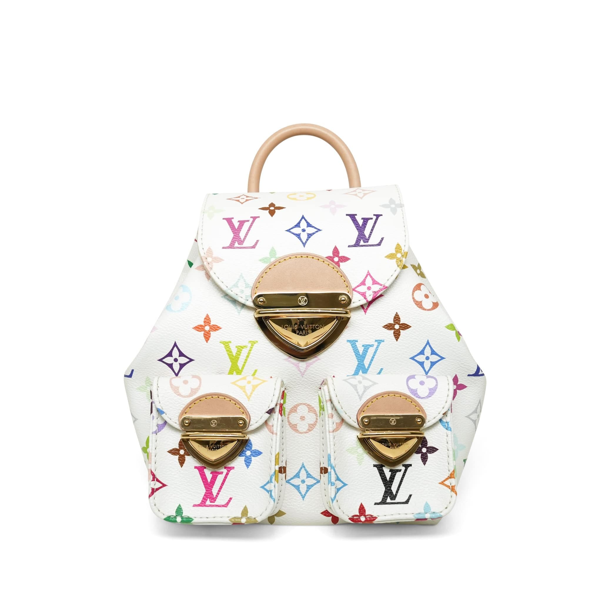 Louis Vuitton Louis Vuitton x Takashi Murakami Venice Backpack White Multicolored Monogram Canvas